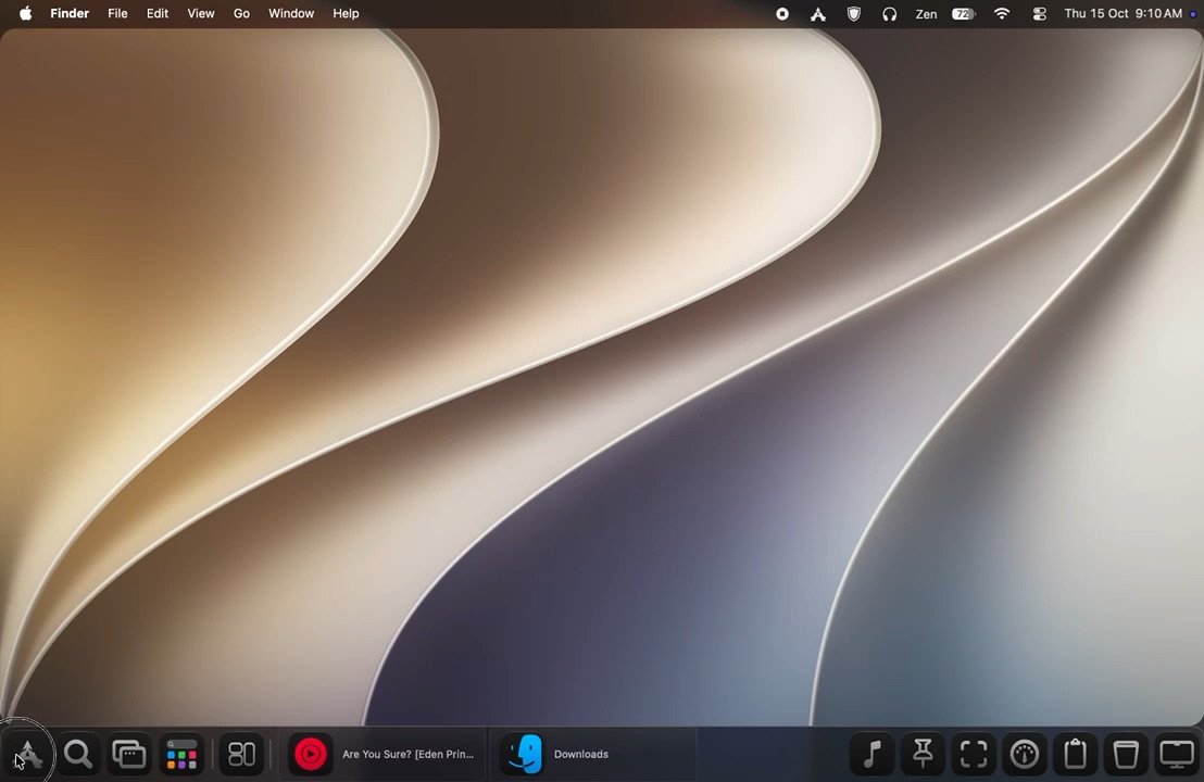 The Aero Menu with search and pinned apps